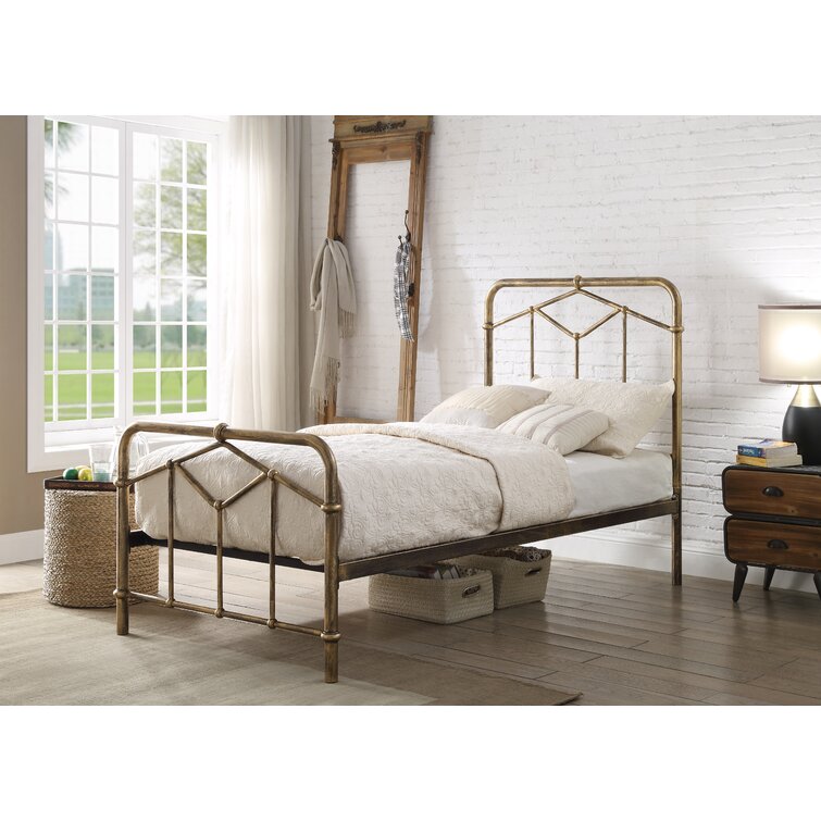 Gold bed shop frame wayfair